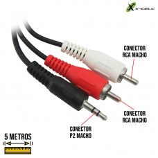 Cabo P2 x 2 RCA 5m XC-P2-2RCA-5M X-Cell